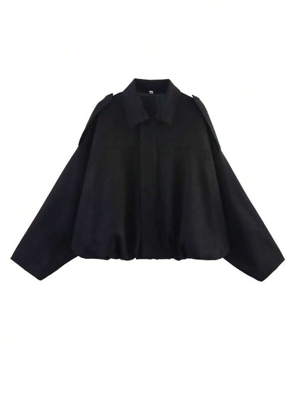 NOIR WAVE™ – Giacca Oversize Batwing