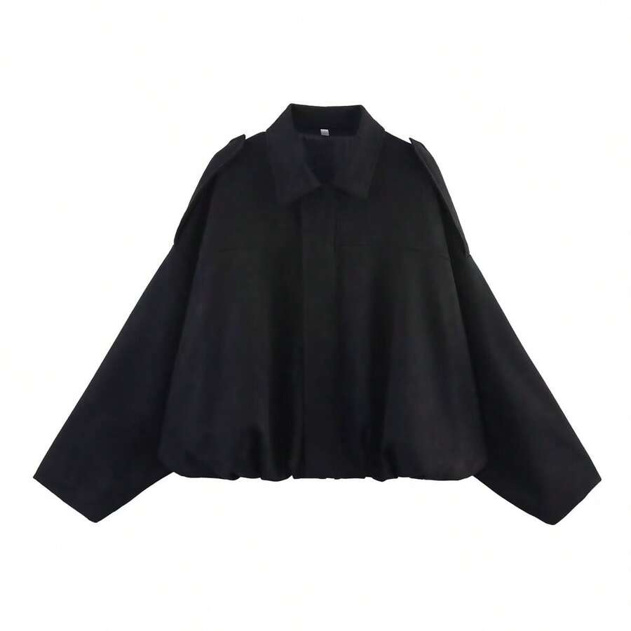 NOIR WAVE™ – Giacca Oversize Batwing