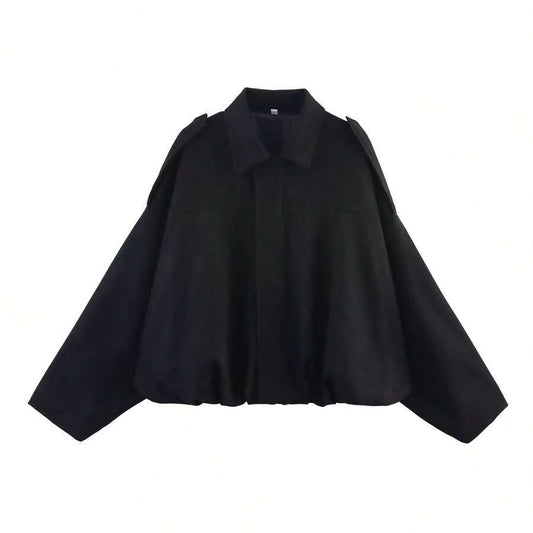 NOIR WAVE™ – Giacca Oversize Batwing