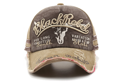 Cappellino da Baseball Vintage "Black Rebel"